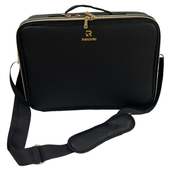 ‼️SOLD‼️Relavel Travel Makeup Train Case 13.8” Large - Picture 11 of 15